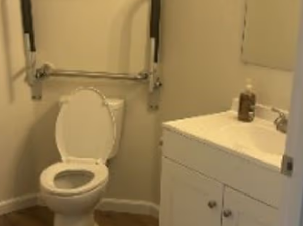 Updated bathroom fixtures