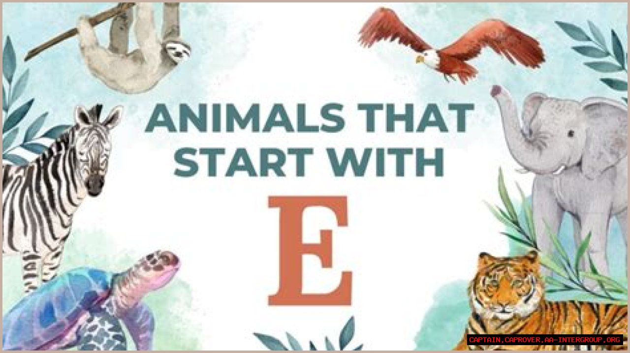 Exploring The Enigmatic World Of Animals Starting With E