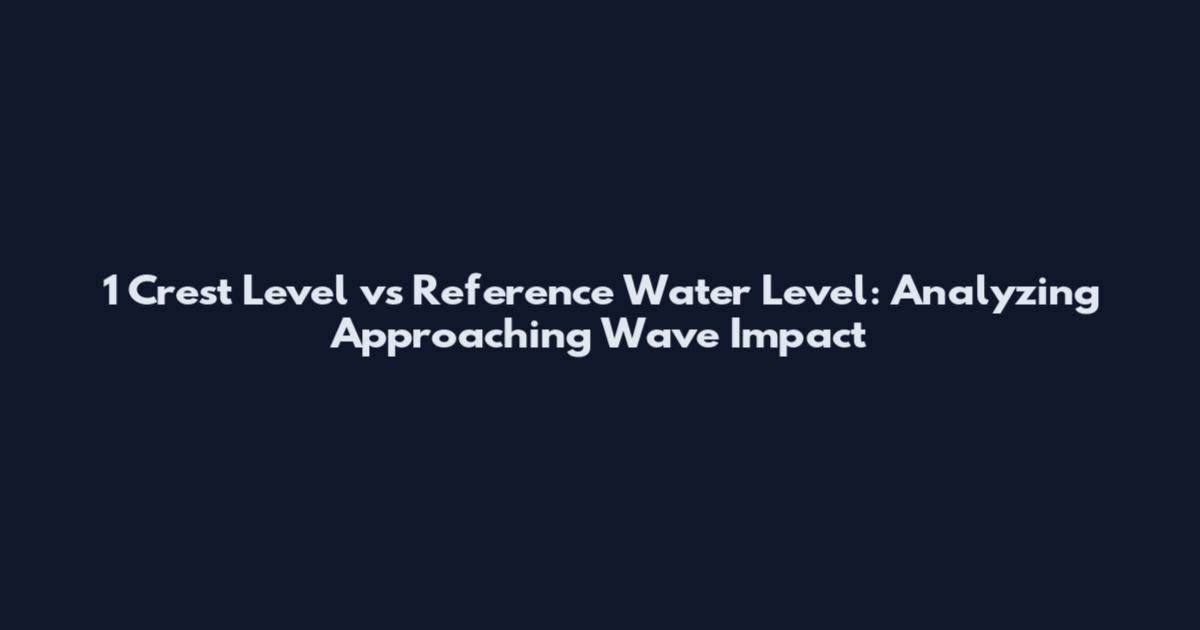 1 Crest Level vs Reference Water Level: Analyzing Approaching Wave Impact
