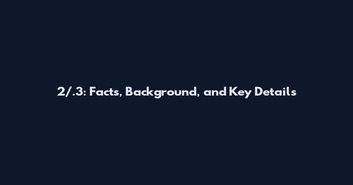 2/.3: Facts, Background, and Key Details