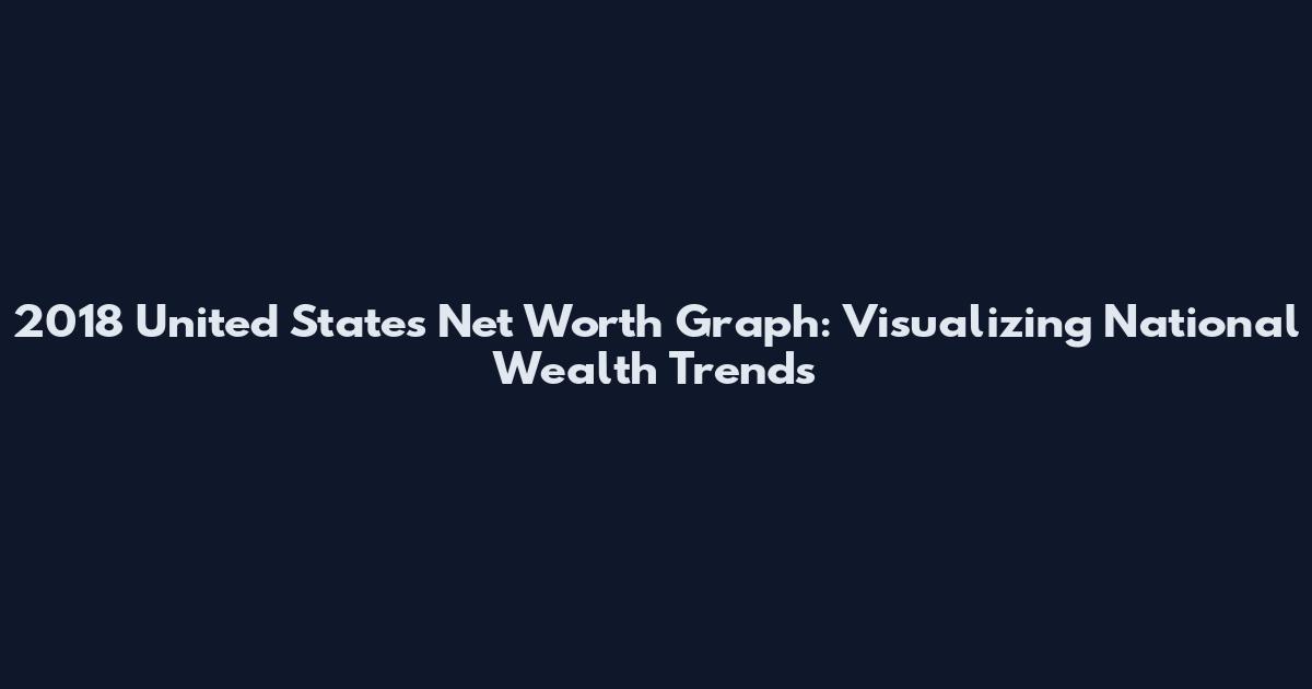 2018 United States Net Worth Graph: Visualizing National Wealth Trends
