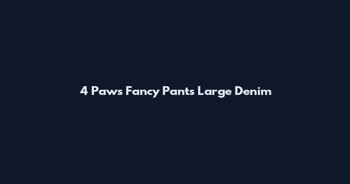 4 Paws Fancy Pants Large Denim