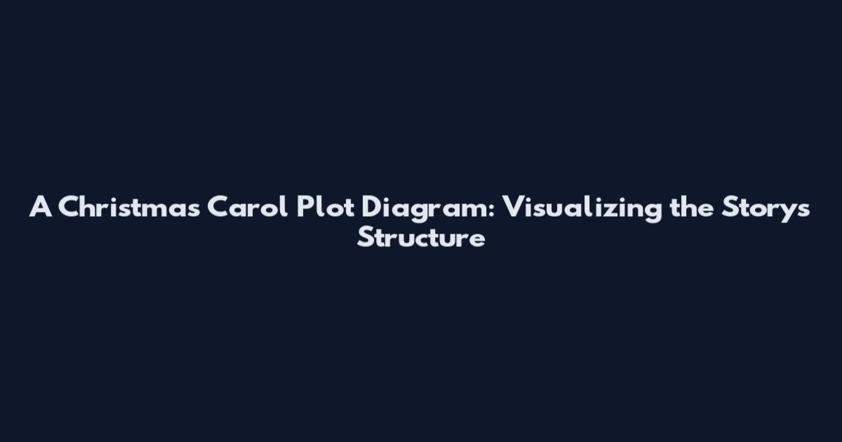 A Christmas Carol Plot Diagram: Visualizing the Story's Structure