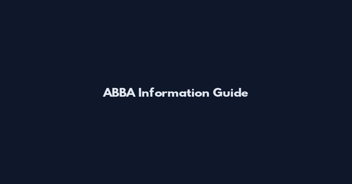 ABBA Information Guide