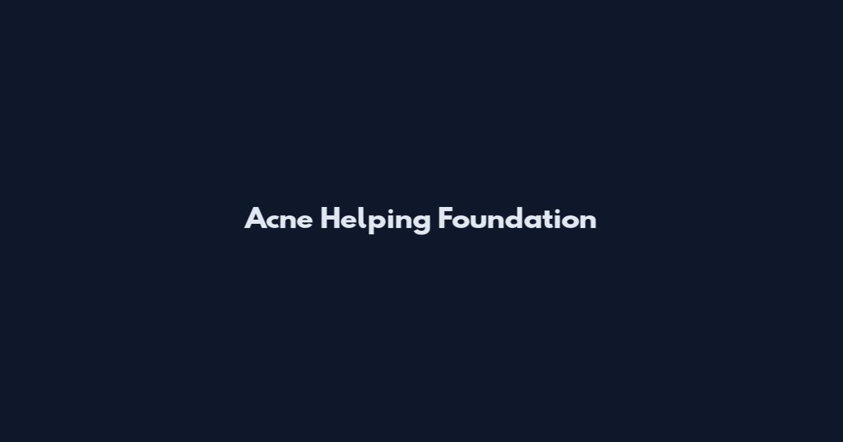 Acne Helping Foundation
