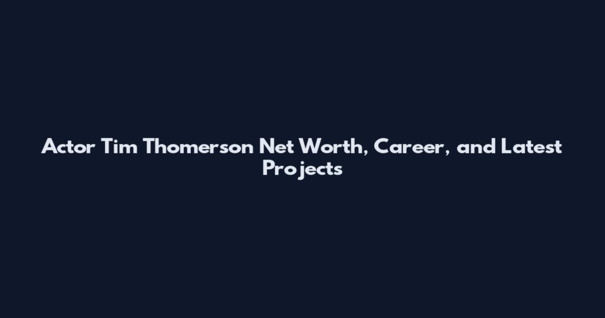 Actor Tim Thomerson Net Worth, Career, and Latest Projects