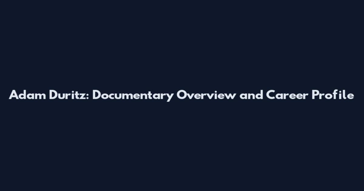 Adam Duritz: Documentary Overview and Career Profile