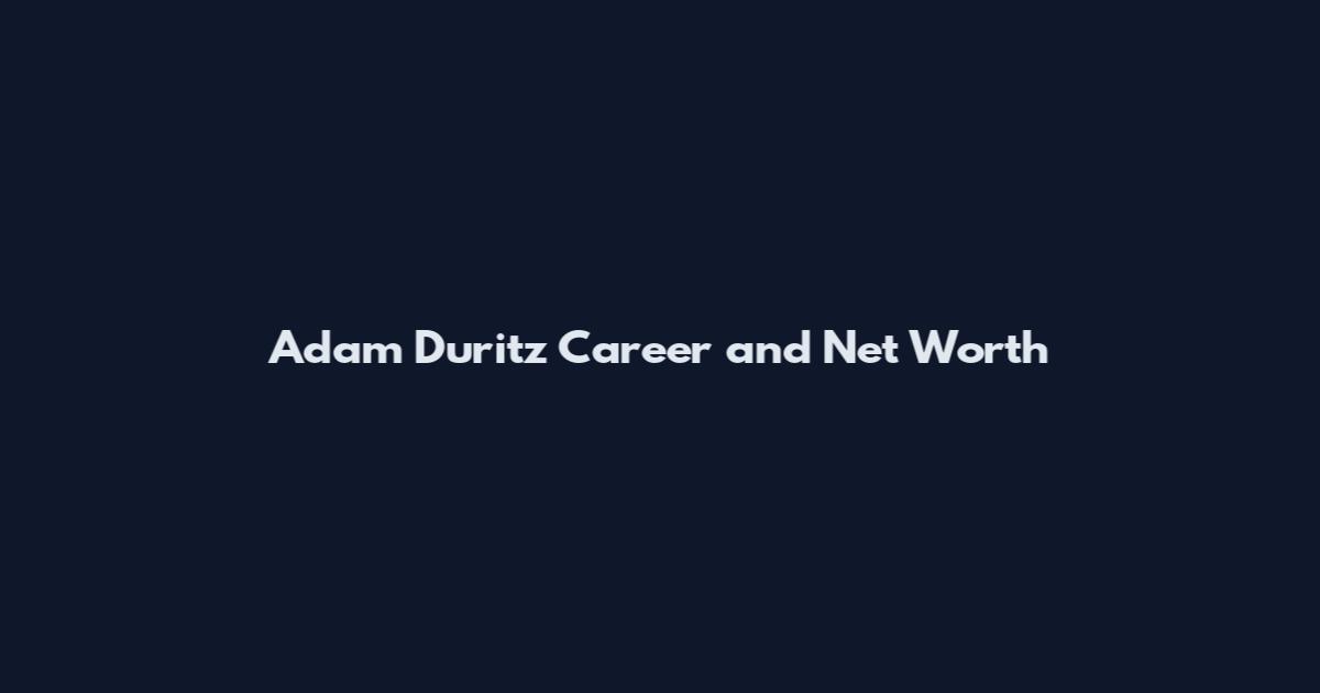 Adam Duritz Career and Net Worth