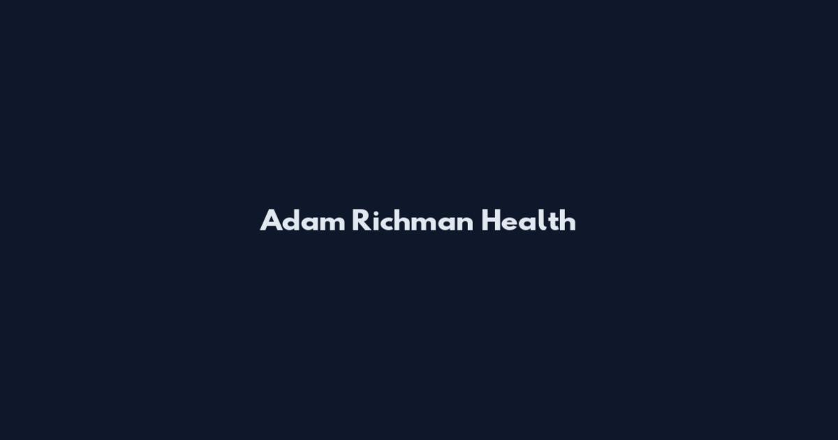 Adam Richman Health