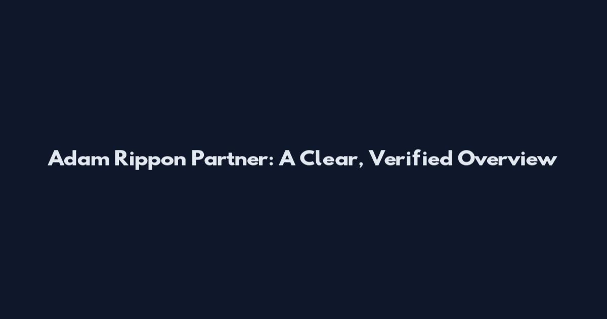 Adam Rippon Partner: A Clear, Verified Overview