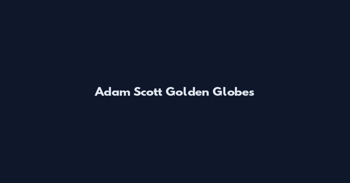 Adam Scott Golden Globes