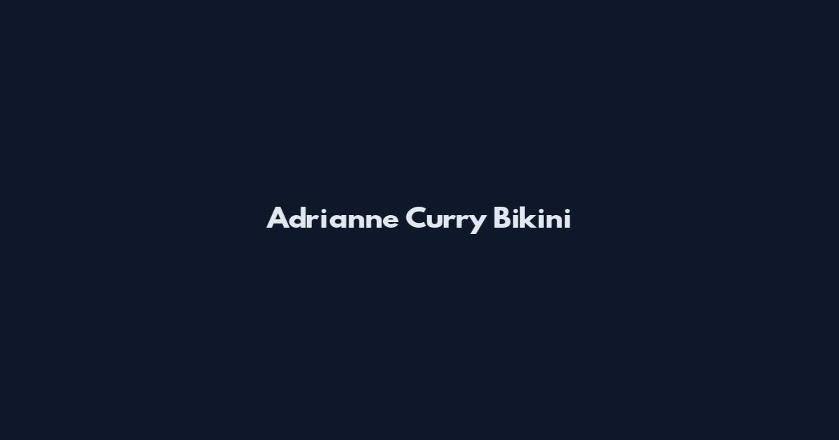 Adrianne Curry Bikini
