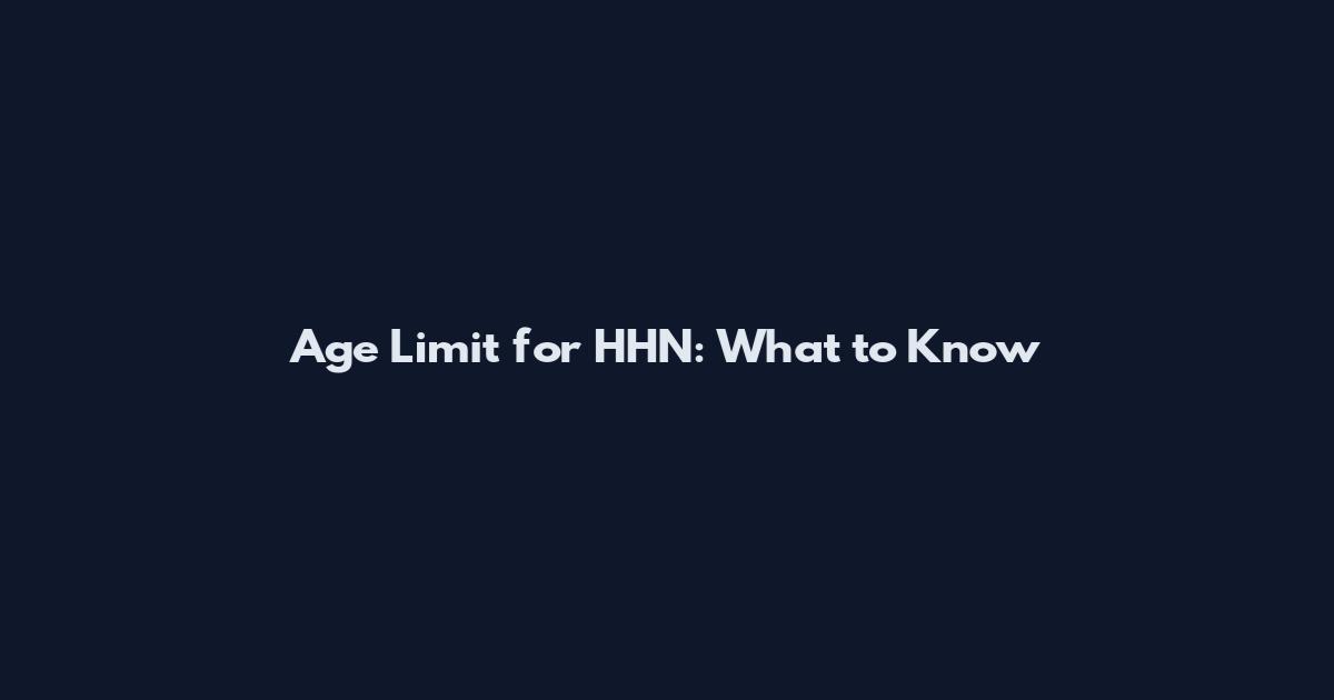 Age Limit for HHN: What to Know