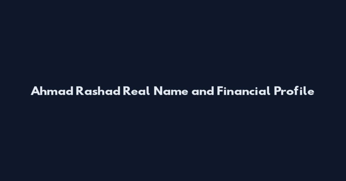 Ahmad Rashad Real Name and Financial Profile