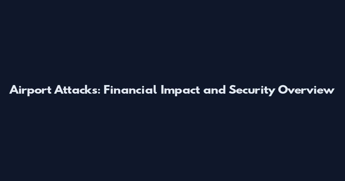 Airport Attacks: Financial Impact and Security Overview