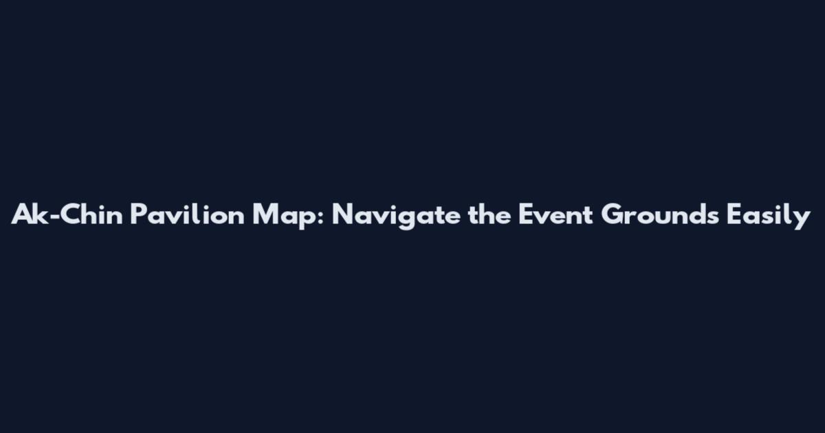 Ak-Chin Pavilion Map: Navigate the Event Grounds Easily