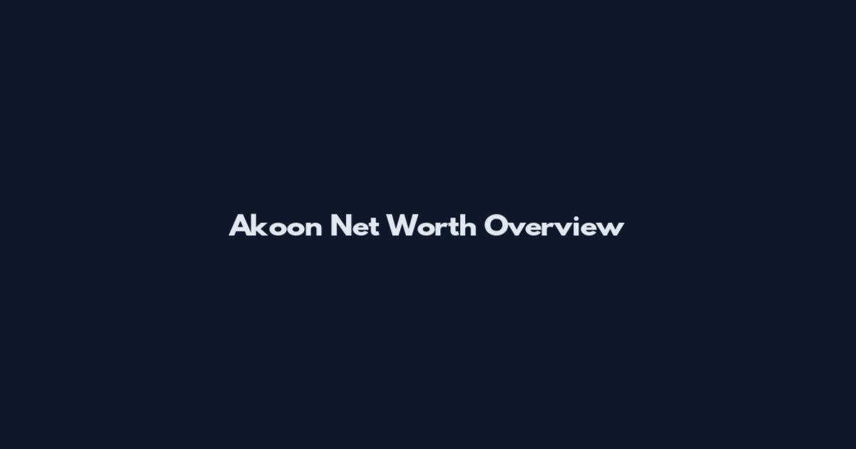 Akoon Net Worth Overview