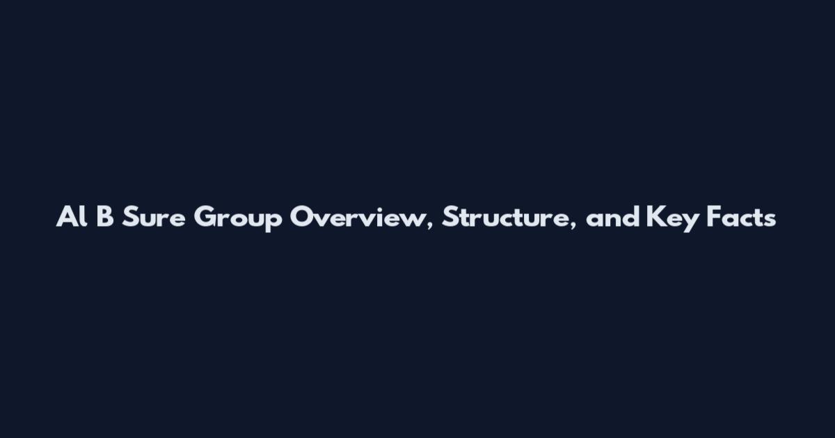 Al B Sure Group Overview, Structure, and Key Facts
