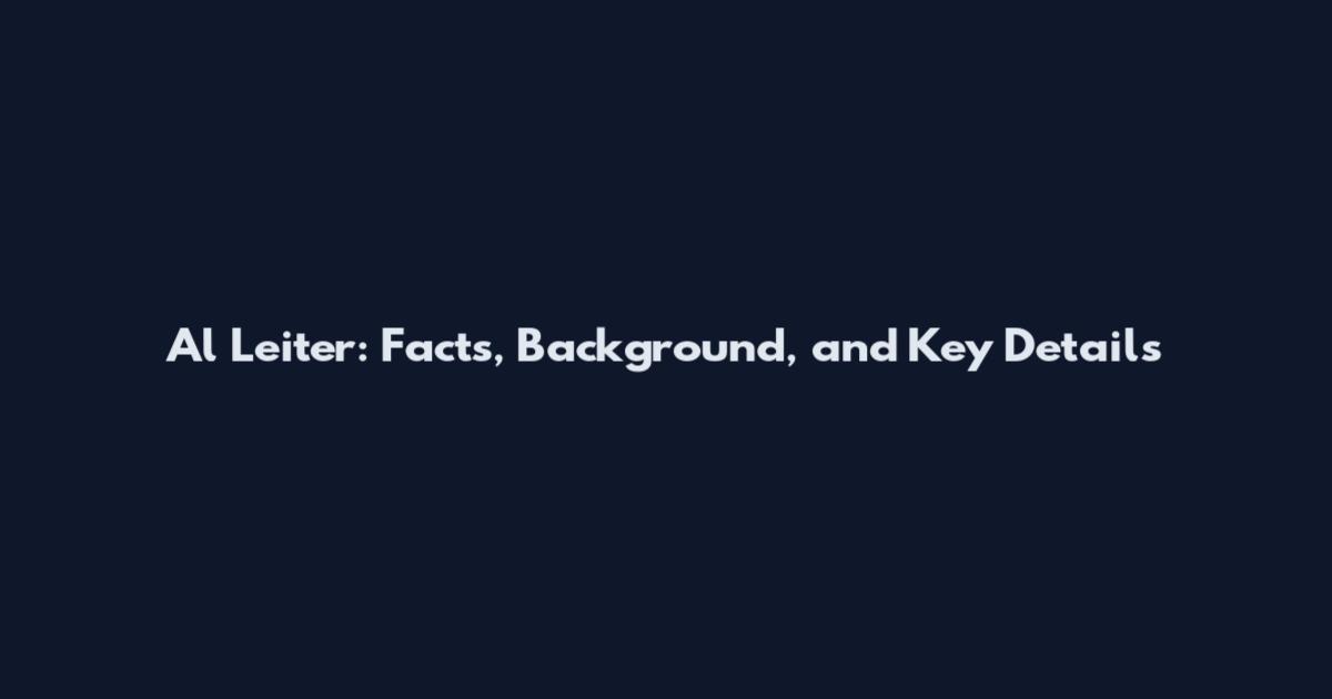 Al Leiter: Facts, Background, and Key Details