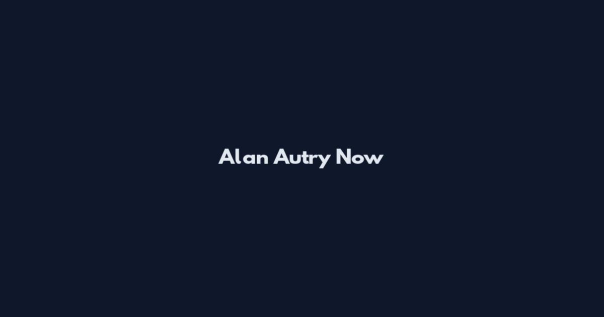 Alan Autry Now
