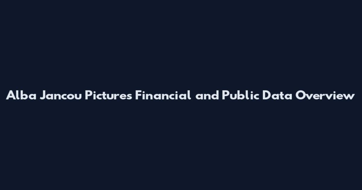 Alba Jancou Pictures Financial and Public Data Overview