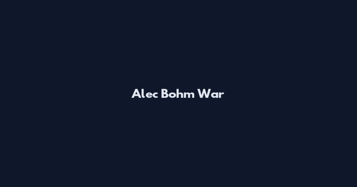 Alec Bohm War