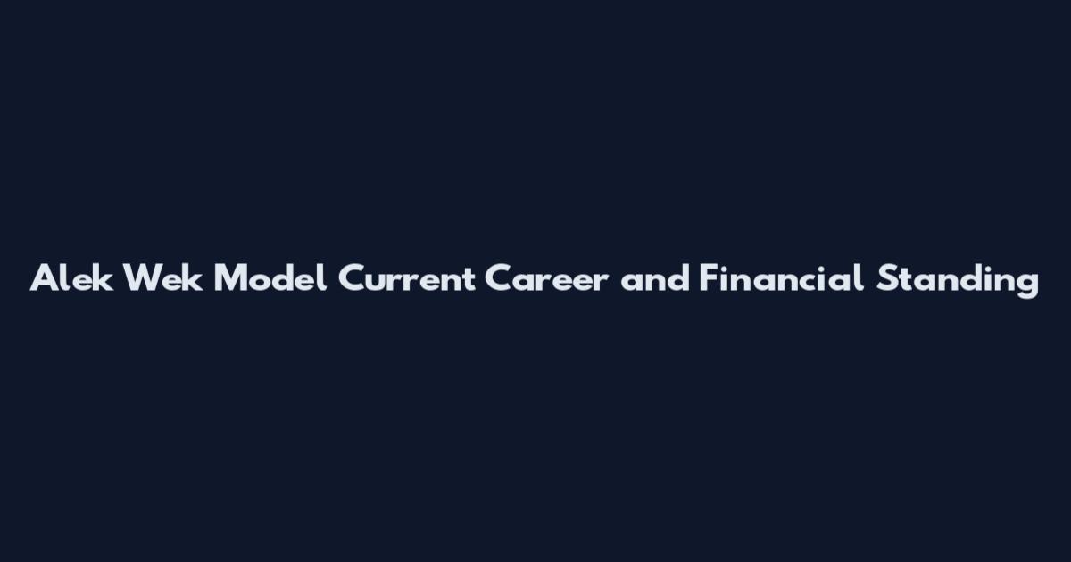 Alek Wek Model Current Career and Financial Standing