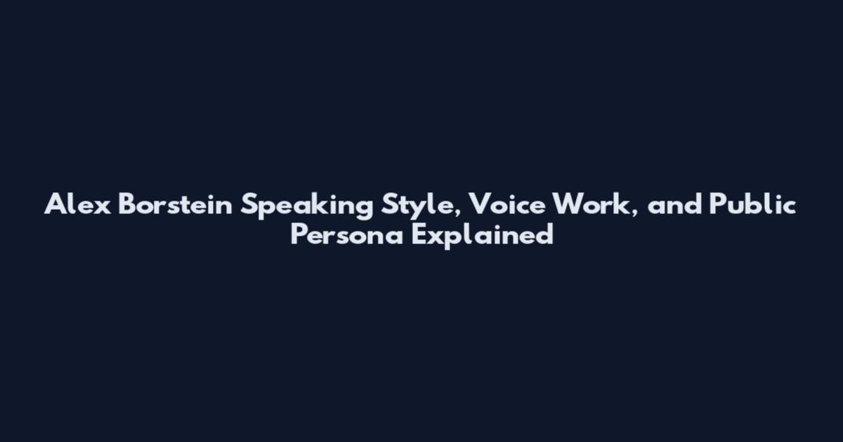Alex Borstein Speaking Style, Voice Work, and Public Persona Explained