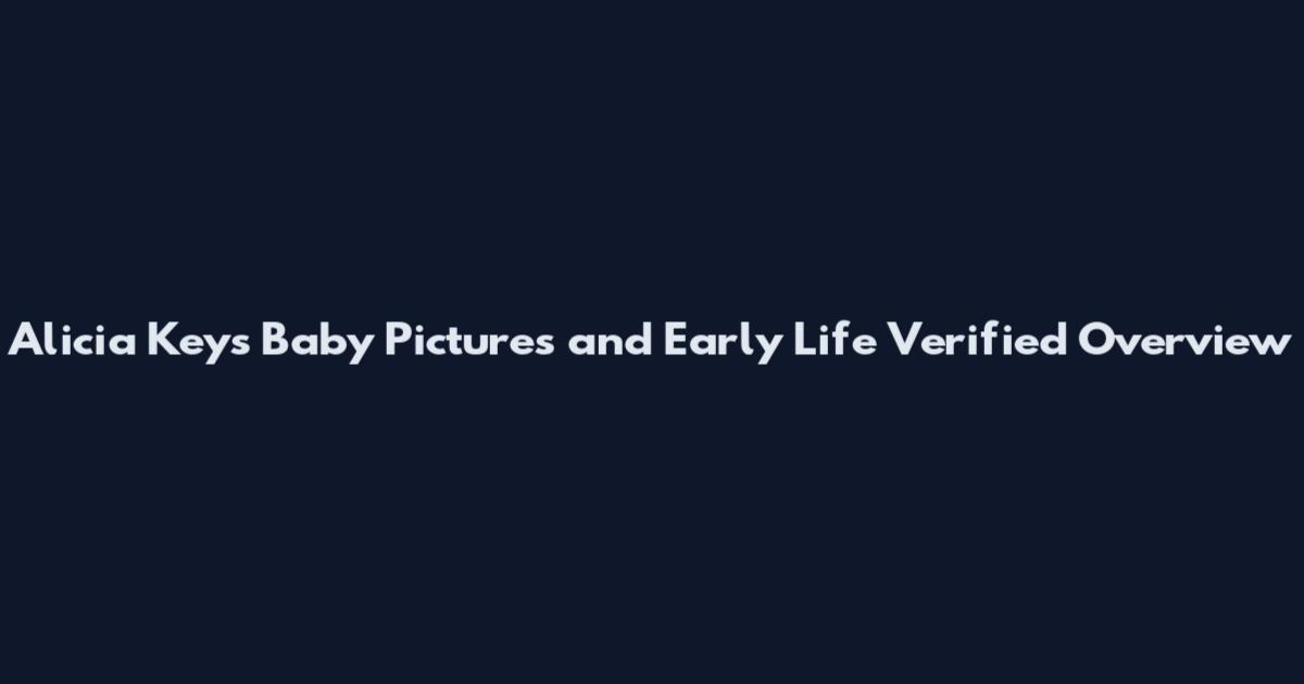Alicia Keys Baby Pictures and Early Life Verified Overview