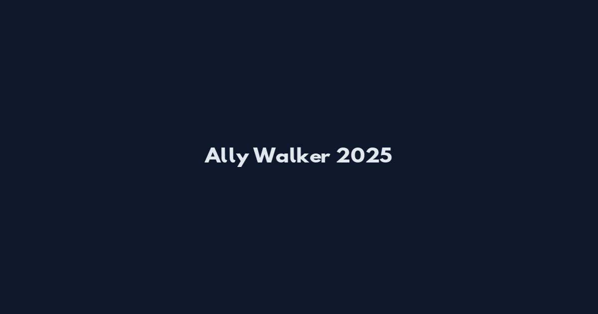 Ally Walker 2025