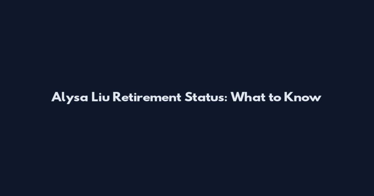Alysa Liu Retirement Status: What to Know