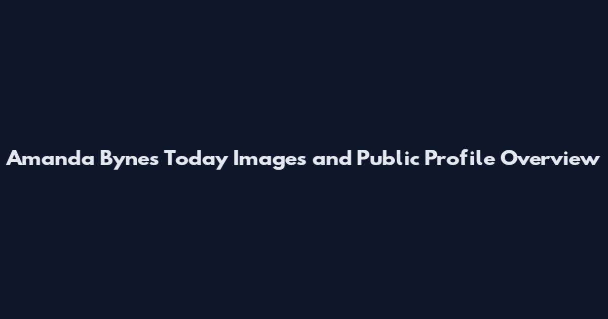 Amanda Bynes Today Images and Public Profile Overview