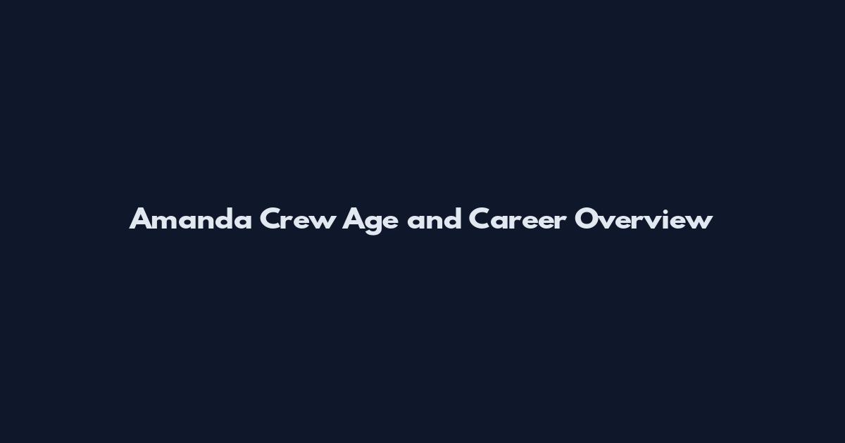 Amanda Crew Age and Career Overview
