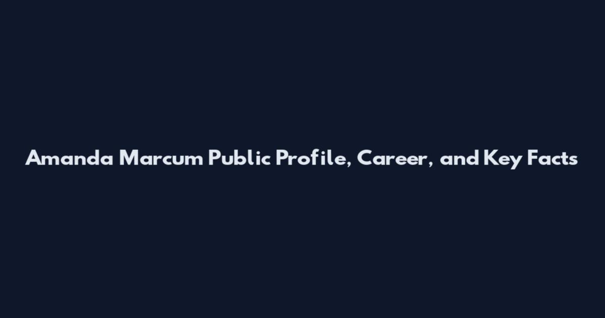 Amanda Marcum Public Profile, Career, and Key Facts