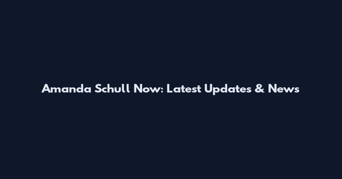 Amanda Schull Now: Latest Updates & News
