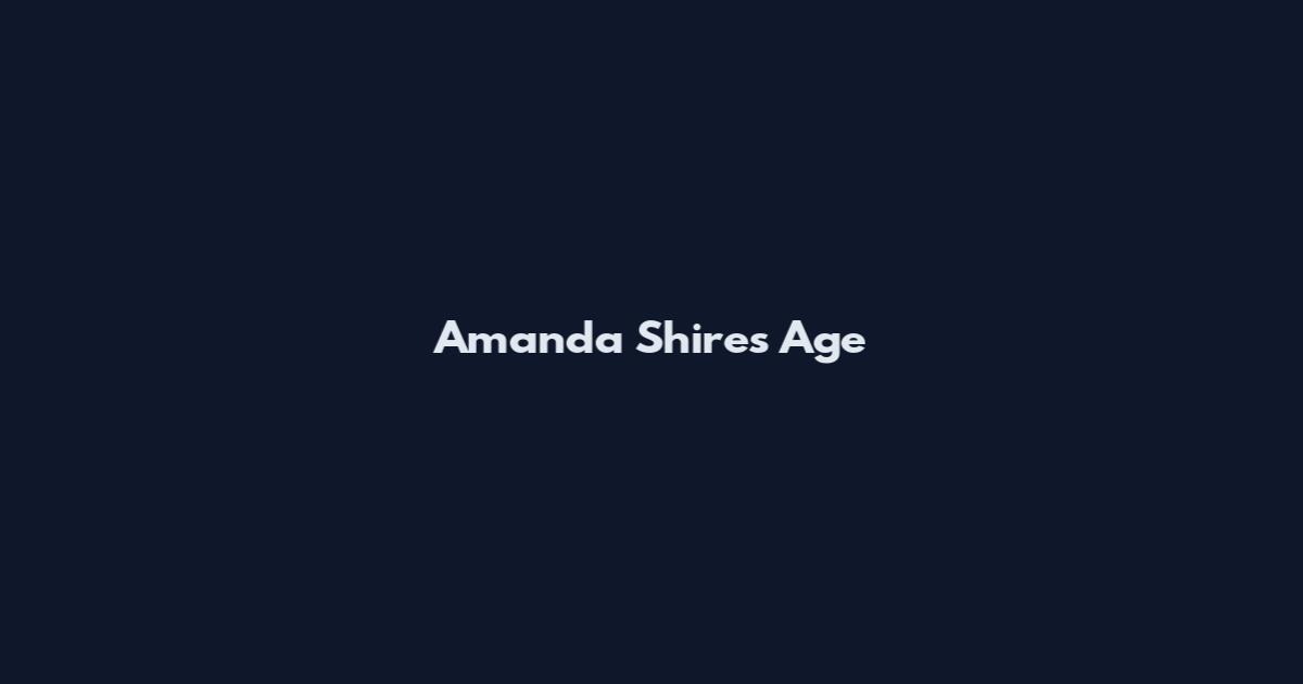 Amanda Shires Age