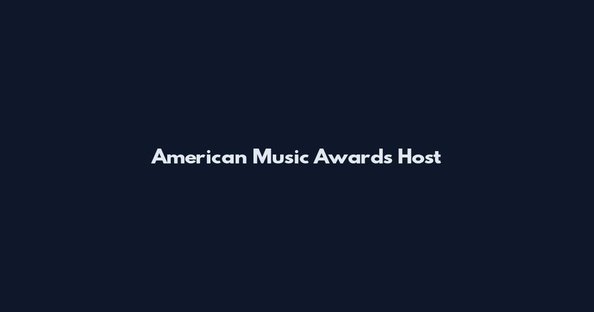 American Music Awards Host