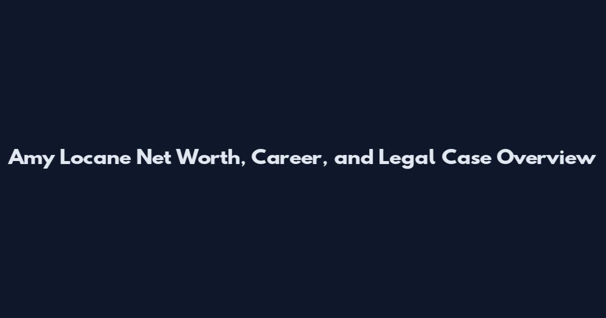Amy Locane Net Worth, Career, and Legal Case Overview