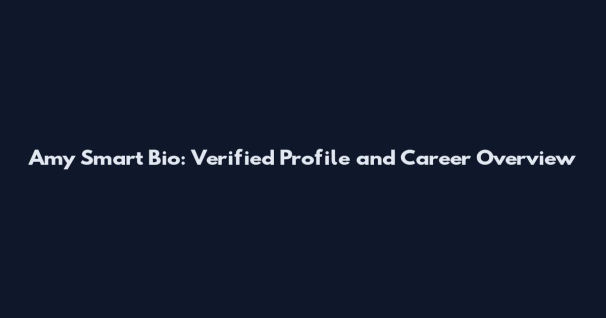 Amy Smart Bio: Verified Profile and Career Overview