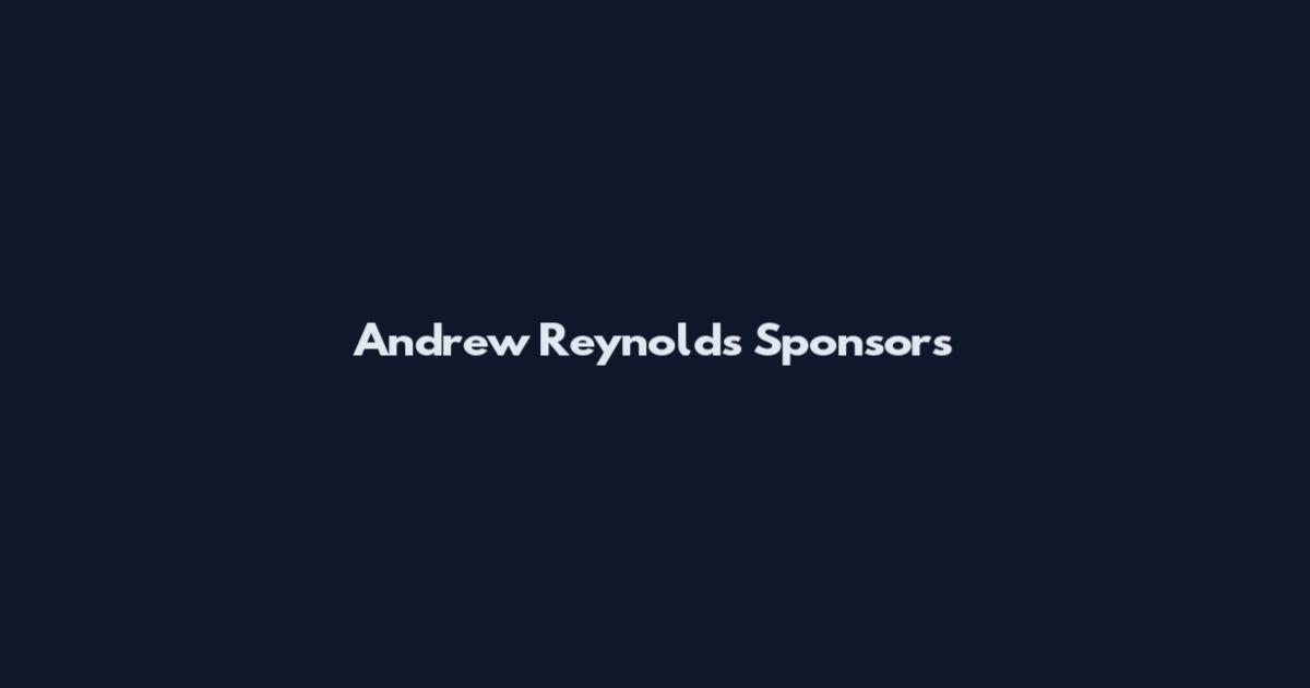 Andrew Reynolds Sponsors