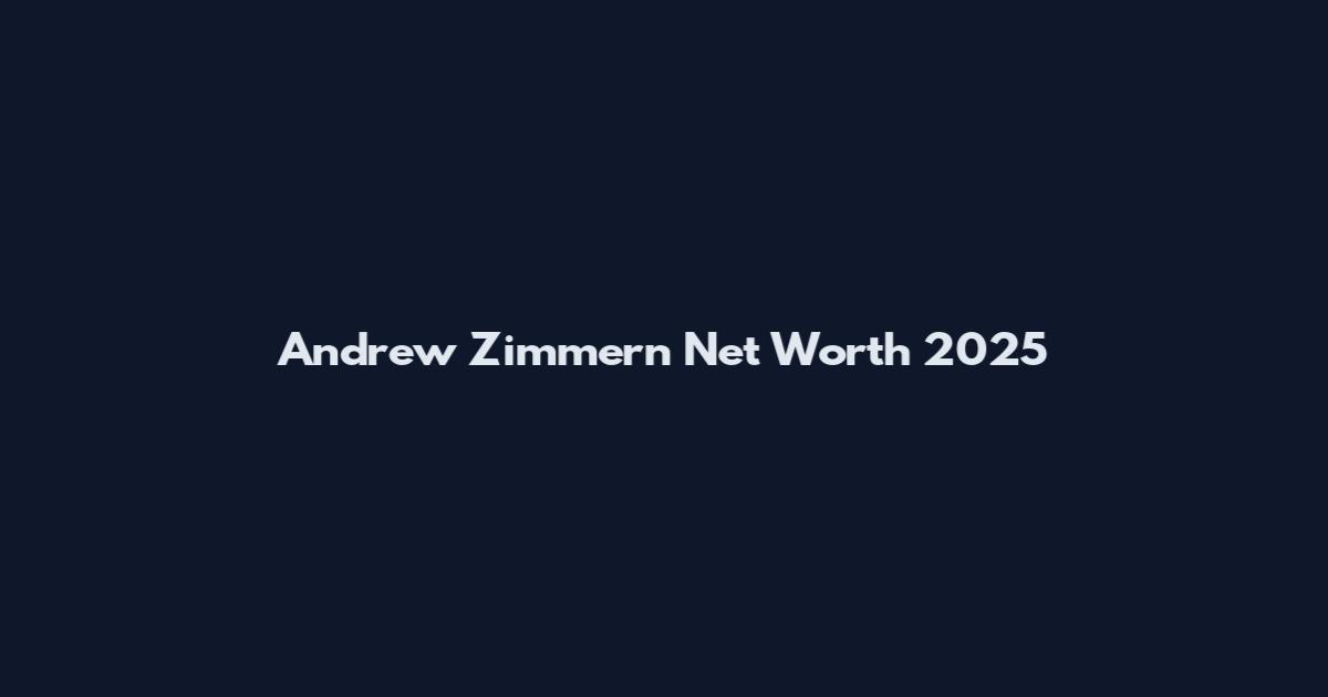 Andrew Zimmern Net Worth 2025