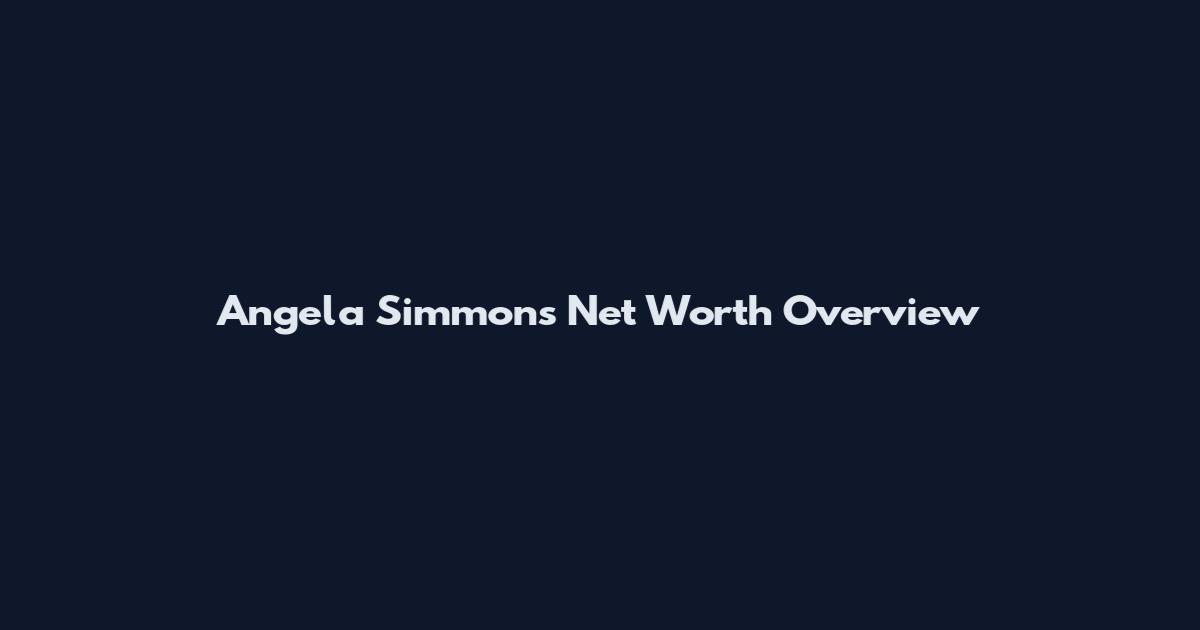 Angela Simmons Net Worth Overview