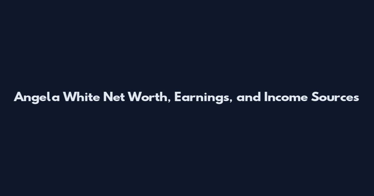 Angela White Net Worth, Earnings, and Income Sources