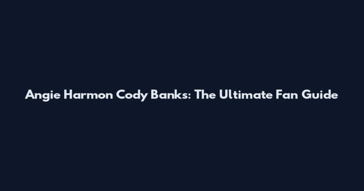 Angie Harmon Cody Banks: The Ultimate Fan Guide