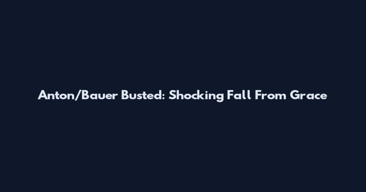 Anton/Bauer Busted: Shocking Fall From Grace