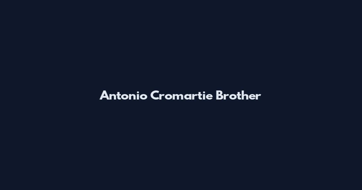 Antonio Cromartie Brother