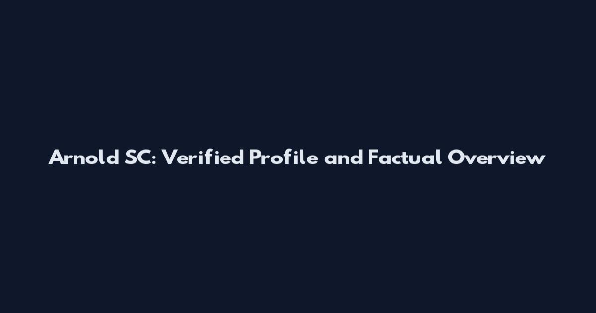 Arnold SC: Verified Profile and Factual Overview