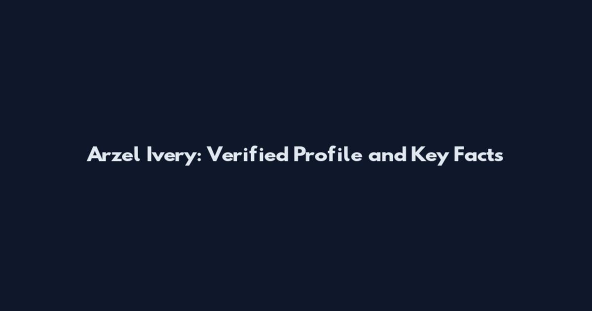 Arzel Ivery: Verified Profile and Key Facts