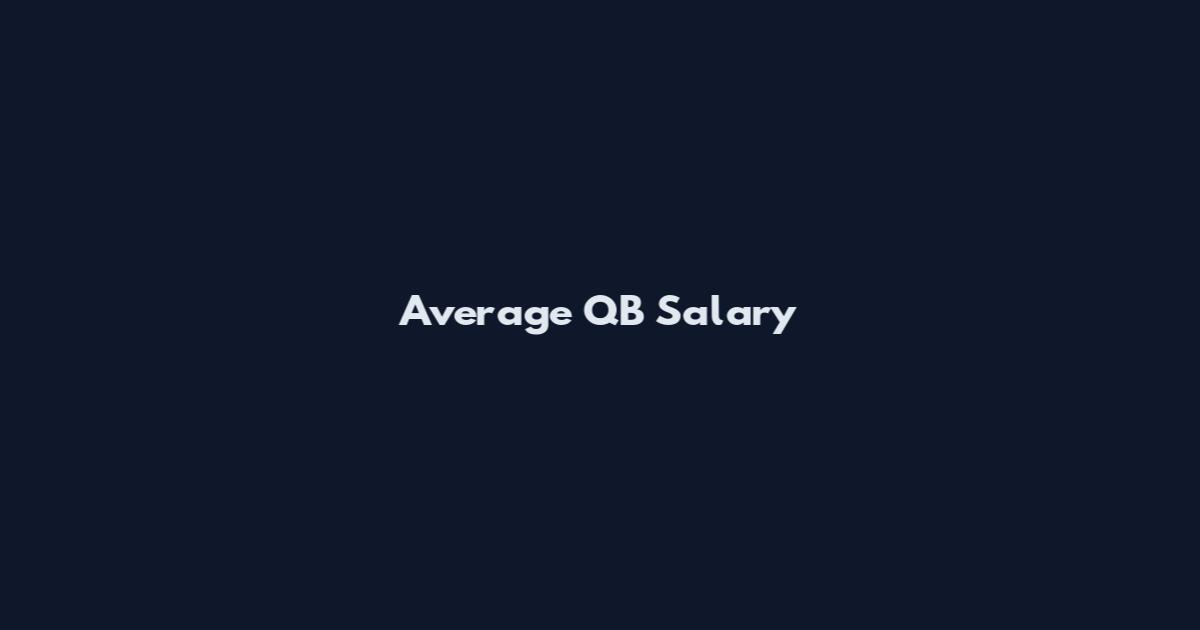 Average QB Salary