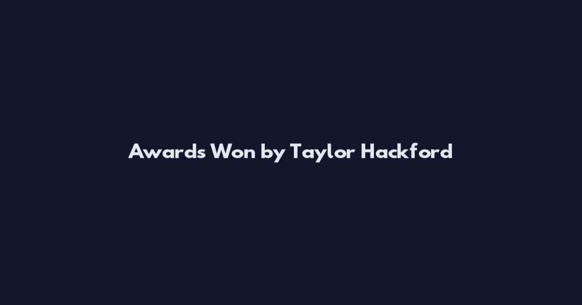 Awards Won by Taylor Hackford